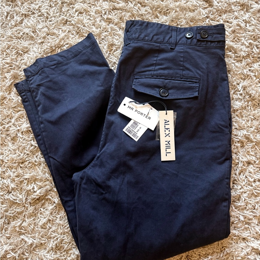Alex Mill Men's Dark Blue Chinos